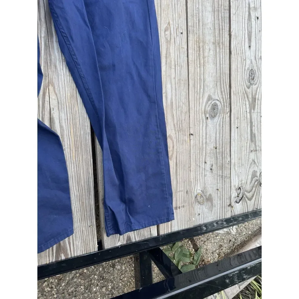 Rivian Red Kap Mechanic Coveralls Navy Blue Work Uniform 48RG 100% Cotton